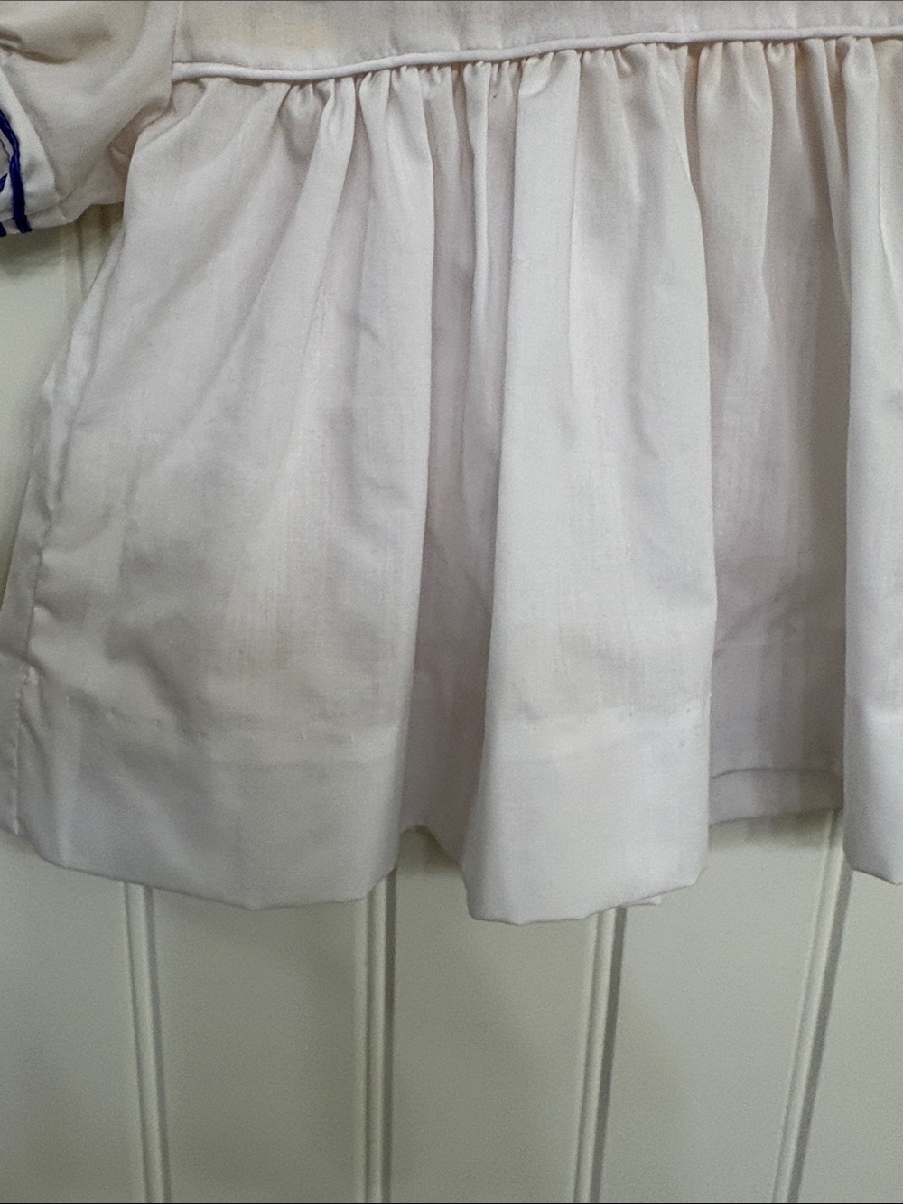 Vintage Alexis White Sailor Dress with Red Ties and Blue Trim - Picture 10 of 13